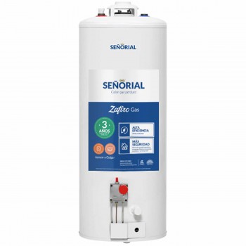 Termotanque Señorial zafiro TSZ-85 Gas 85 Lts Conexion Superior